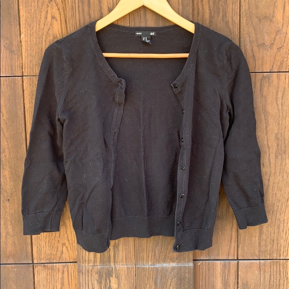 H&M black cardigan